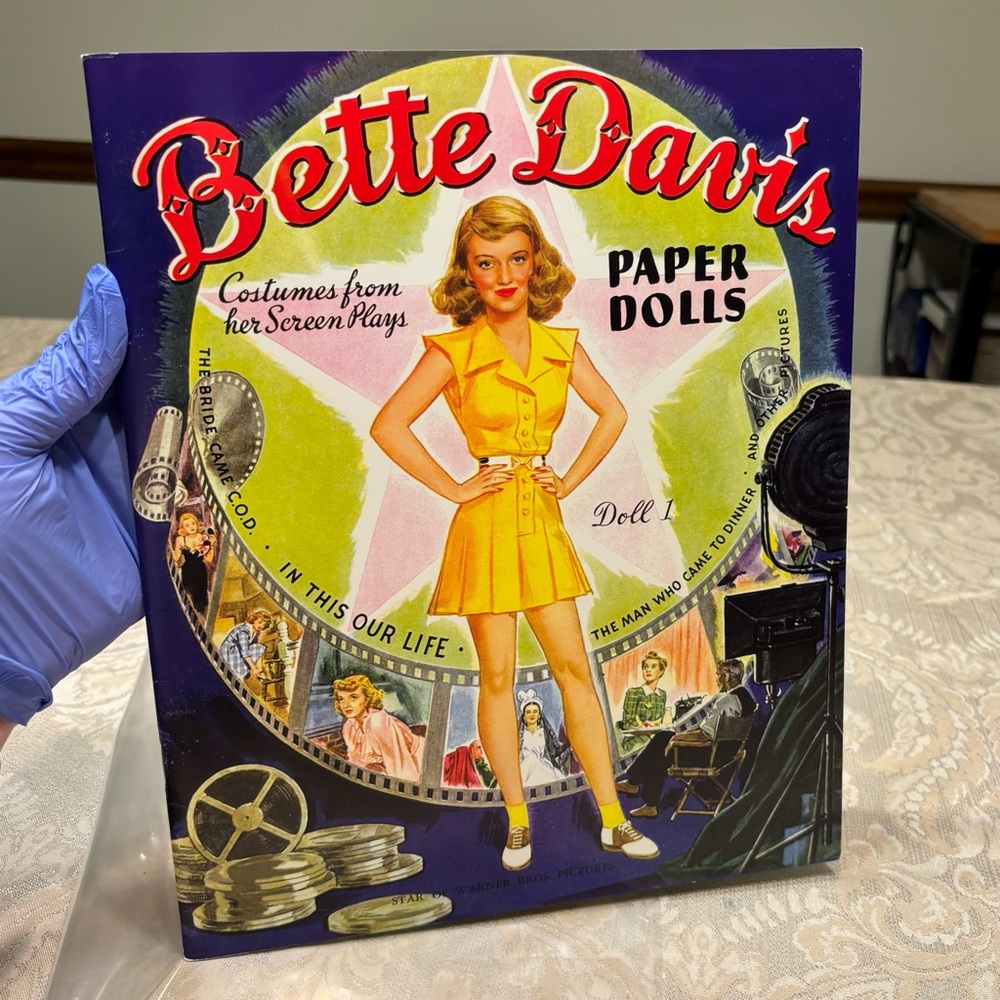 Bette Davis paper doll book